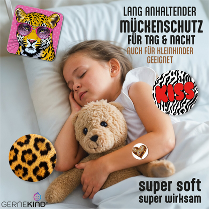 GERNEKIND Anti-Mücken-Sticker / LEO-Edition / 48 Stück