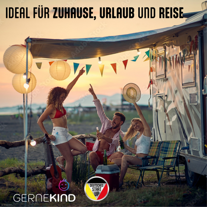 GERNEKIND Anti-Mücken-Armband / Microfaser / Regenbogen